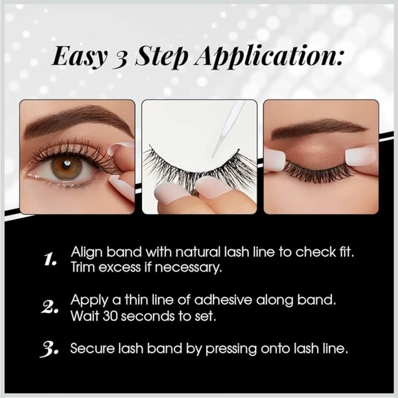 New 3 Pairs Ardell 3D Faux Mink Lashes in Black - Picture 6 of 6